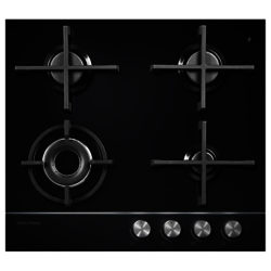 Fisher & Paykel CG604DNGGB1 Gas Hob, Black Glass